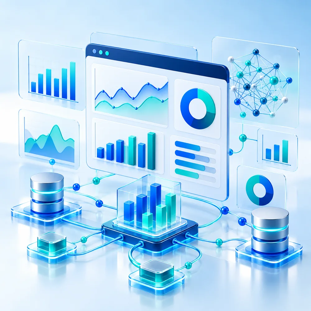 Data science and analytics illustration